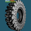 14.00-24 Solid Backhoe Tires with Rims replaces 19.5-24