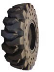 14.00-24 Solid Rubber Telehandler Tires with 10 Bolt Hole Rims