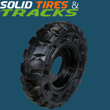 46x18 Solid Tires with 12 Bolt Rims