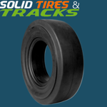 14-17.5 Solid Skid Steer Tires -Smooth Heavy Duty