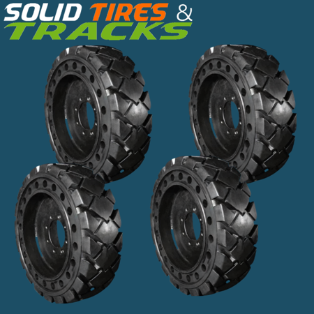 12x16.5 Solid Skid Steer Tire -Diamond Pattern