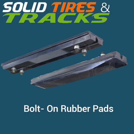 300mm Bolt-On Rubber Pad 101mm Pitch - Heavy Duty
