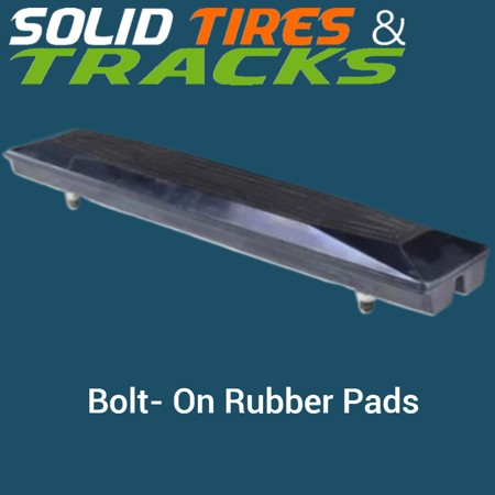 14" 350 mm Bolt-On Rubber Pad 135mm Pitch