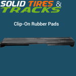 700 mm Clip-On Rubber Pad 175mm Pitch - Heavy Duty